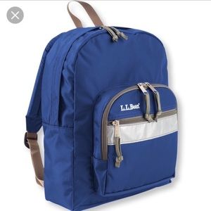 NWT LL Bean Junior Original Bookpack in Royal Blue